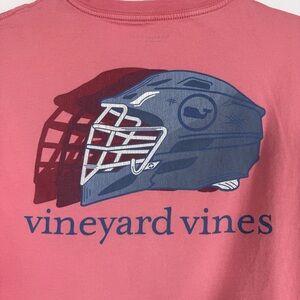 Vineyard Vines Lacrosse Helmet 100% Cotton Pocket Tee Youth XL (18)